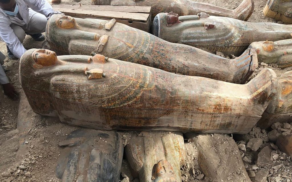 Archaeologists Uncover Ancient Coffins In Egypt