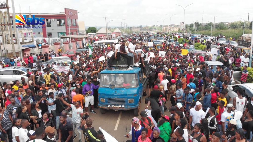 More Join #EndSARS Protest In Awka