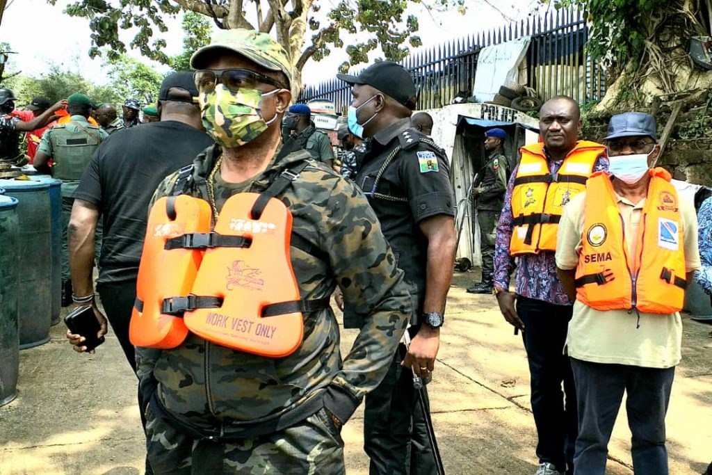 Obiano Inspects Flood Level In Anambra Riverine Areas