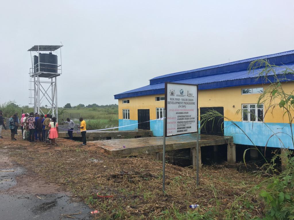 VCDP/IFAD Hands Over Cassava Bulky Centre, Solar Powered  Water Borehole To Communities In Anambra West Council Area