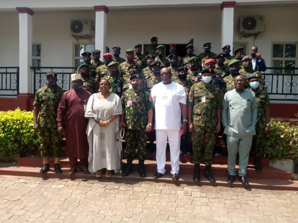 Anambra Govt  Officials Hold  Interactive Session  With Students  Of Senior Course 43, Staff College Jaji