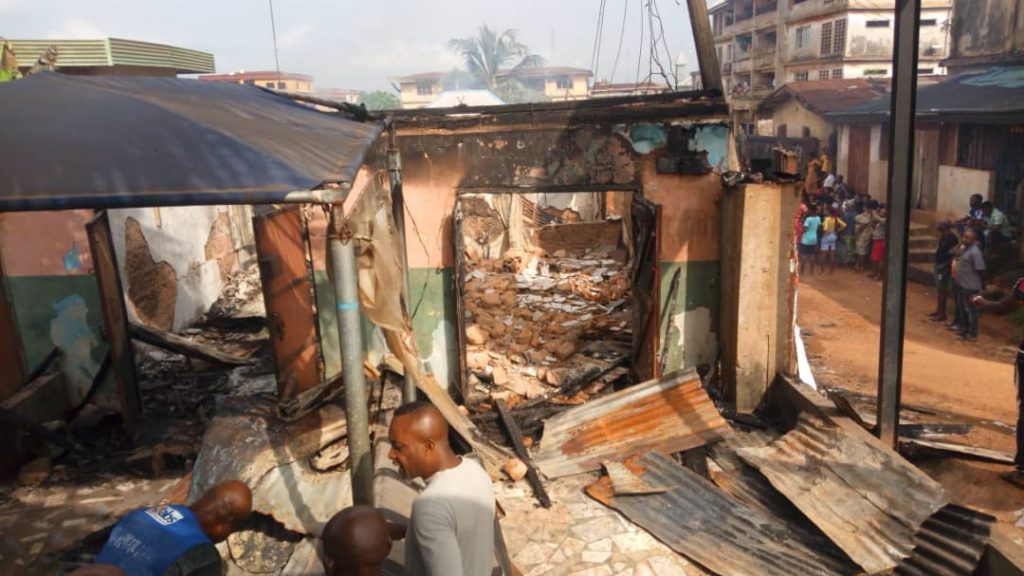 Fire Razes Multi -Million Naira Property At Nkpor, Idemili North Council Area