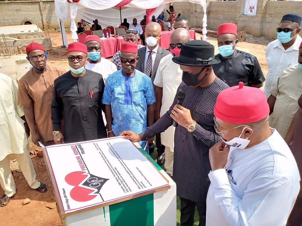 Obiano Lays Foundation Stone Of Kidney Hospital At Nnewi