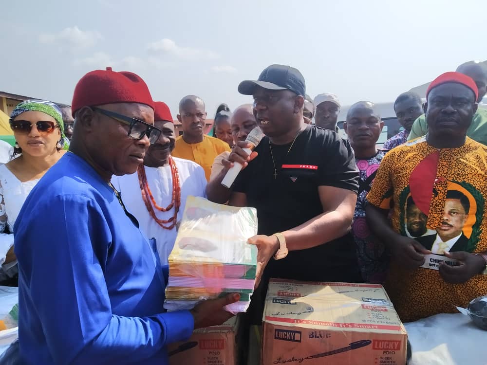 Anambra Lawmaker Udoba Distributes Educational Materials To  58 Primary Schools In Council Area 