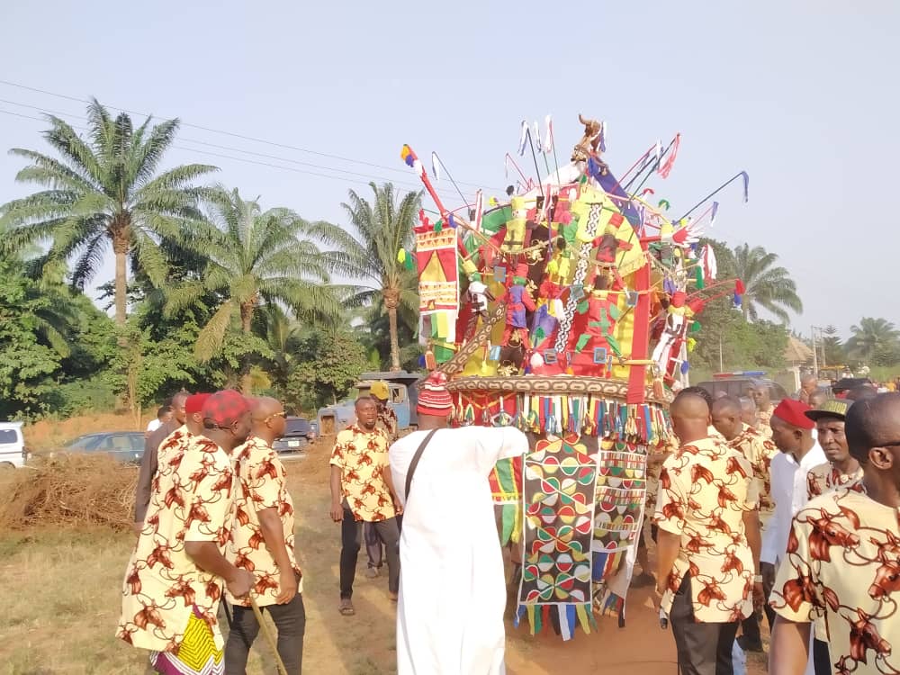 Uzodimma Age Grade Unveils Akwunechenyi Masquerade At Umunnachi, Dunukofia Council Area 