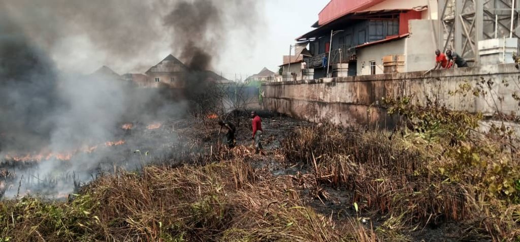 Anambra Fire Service Averts Fire Disaster Near Stanel World, Awka