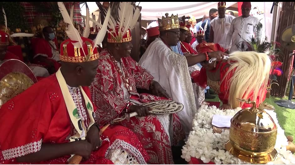 Traditional Ruler Of Ojoto Igwe Mbamalu Celebrates First Ofala Festival