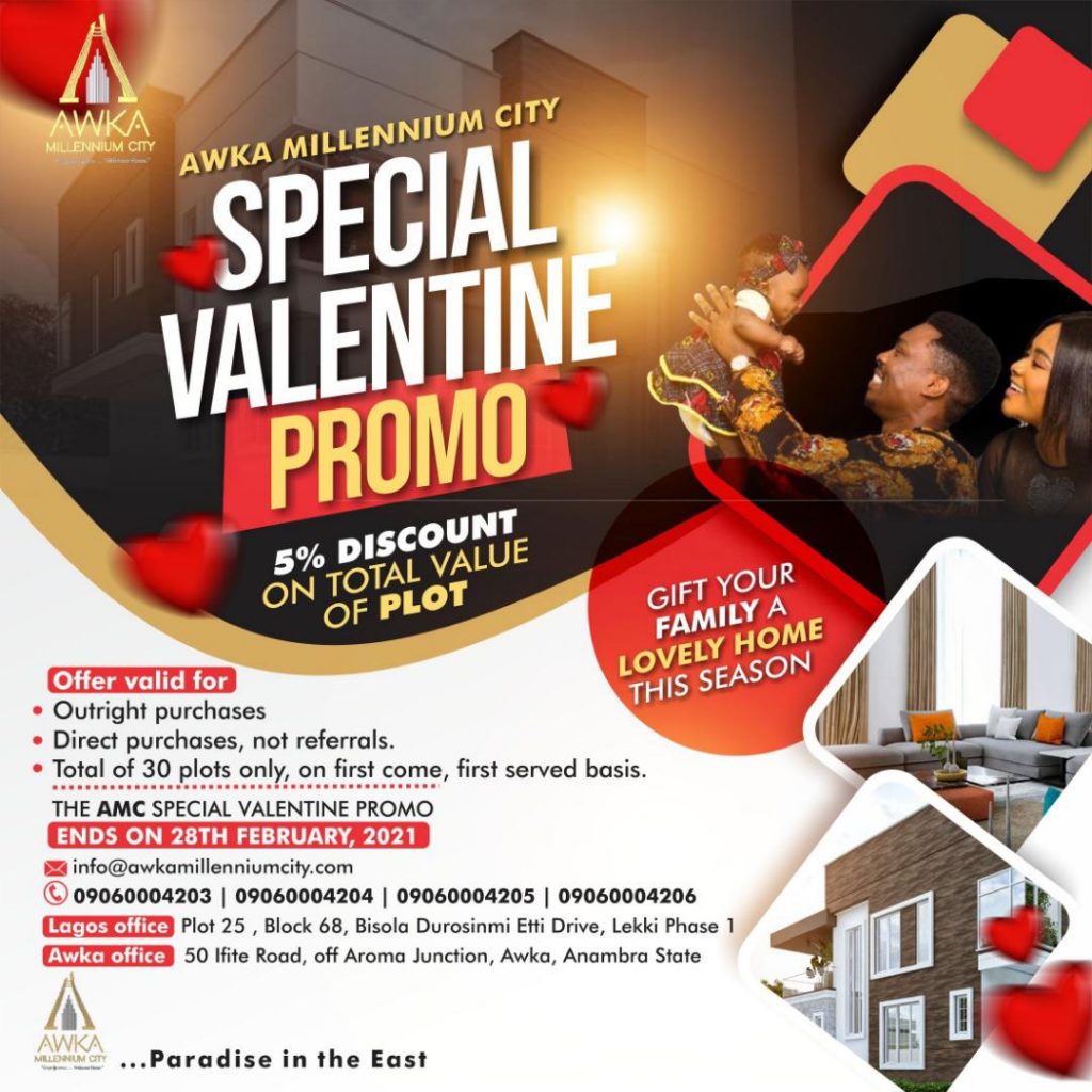 Awka Millennium City Special Valentine Promo Ends February 28th