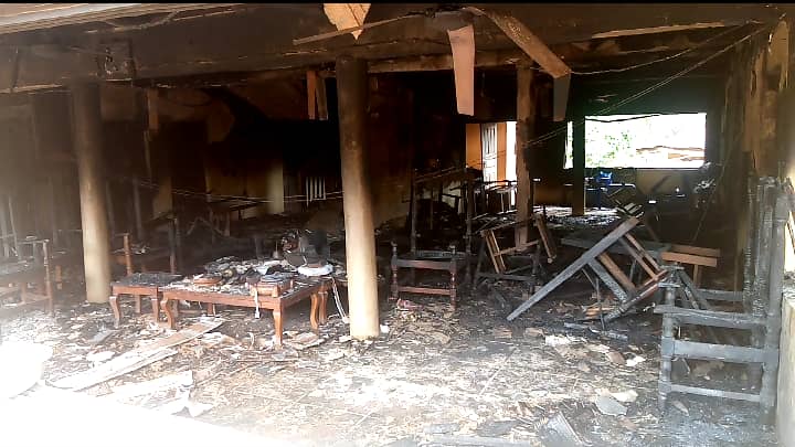 Nonagenerian, Two Children Escape Death As Suspected Arsonists Attack Palace Of Traditional Ruler Of Ifitedunu, Igwe Ilouno