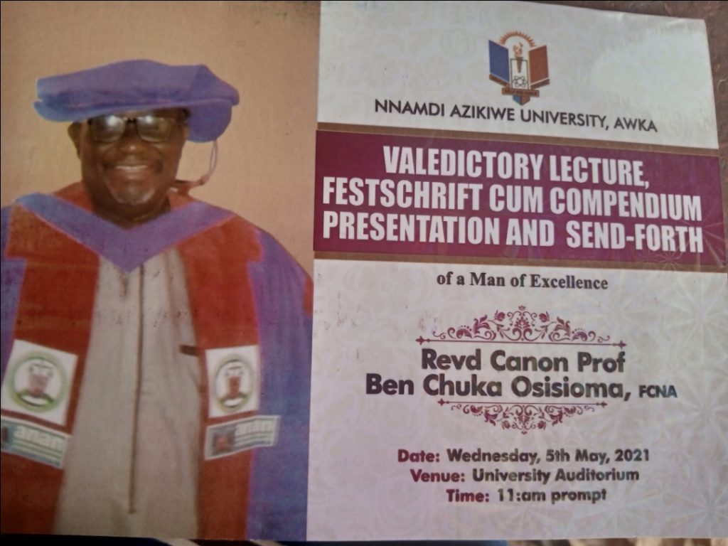 Commentary – Professor Ben Osisioma`s Sentforth Ceremony