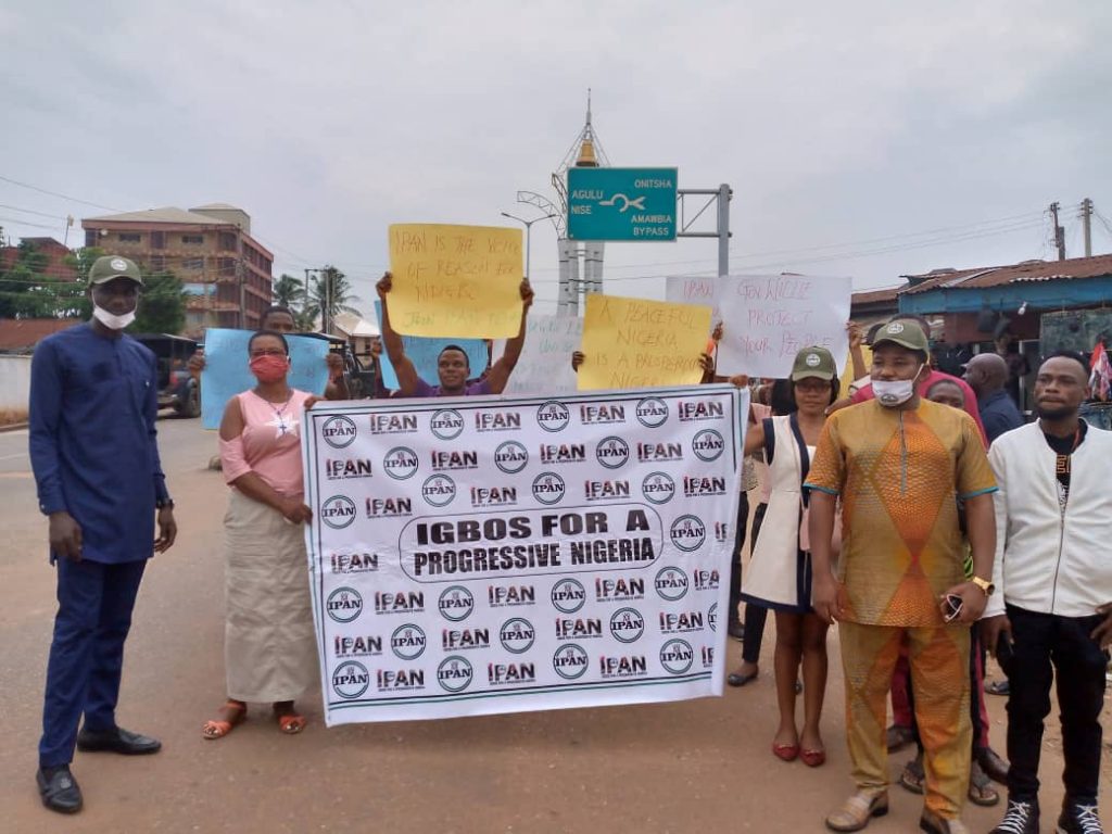 IPAN  Embarks On Peaceful Demonstration In Awka Over Attacks , Killing Of Security Personnel In South East