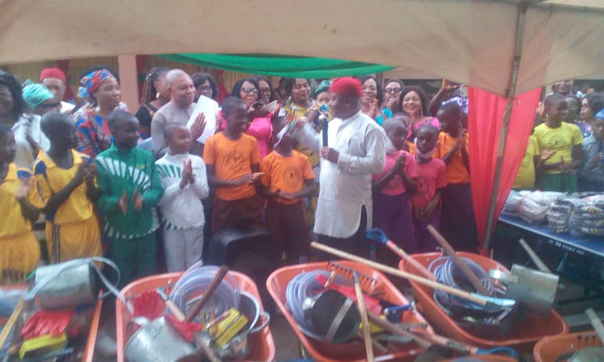 ASUBEB Distributes Farm Implements, Sports Equipment To Schools In Anambra