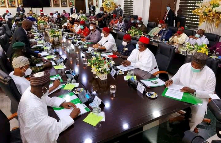 Southeast Governors, Stakeholders Hold Security Meeting  With FG  Delegation In Enugu