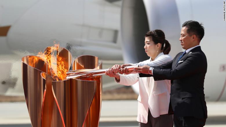 2020 Olympics Torch Arrives Tokyo