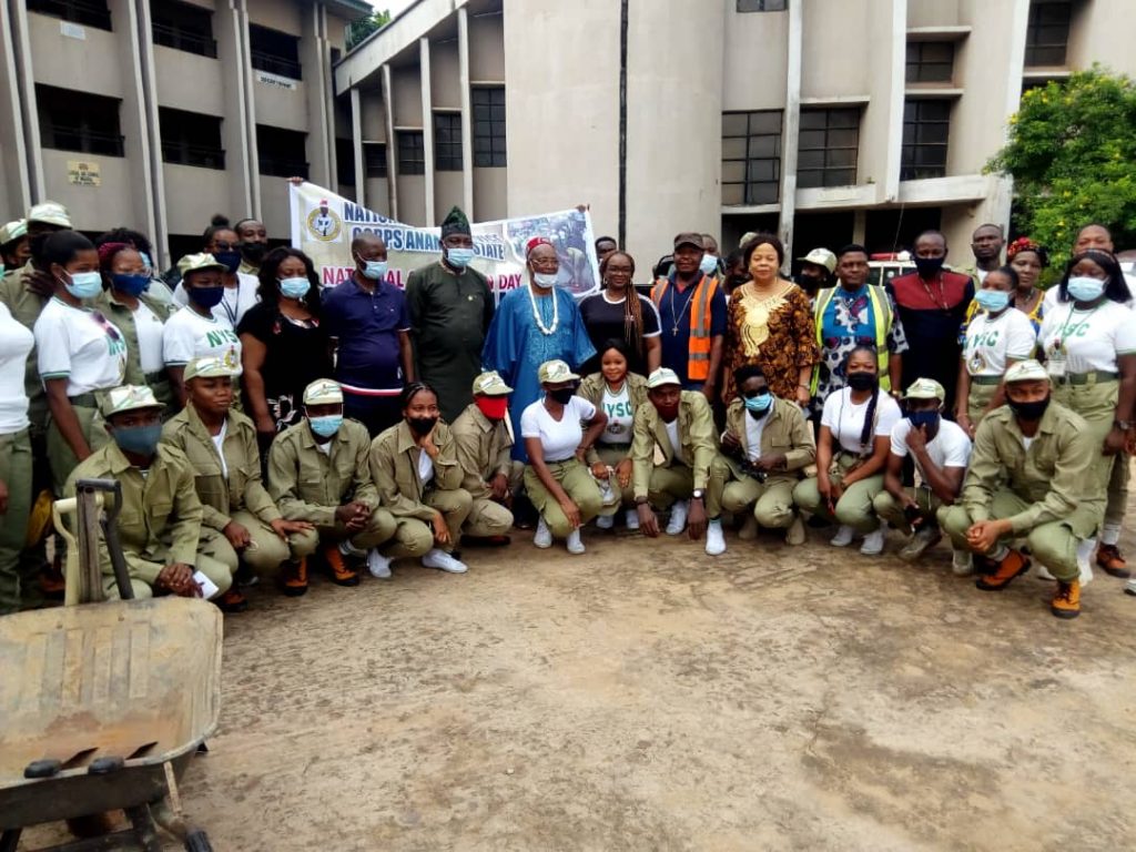 NYSC Flags Off  2021 National Environmental Sanitation Exercise At Neni Anaocha Council Area