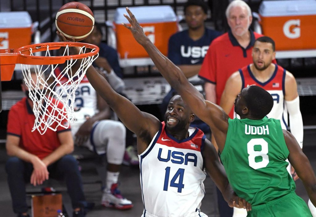 Basketball: Nigerians Celebrate Victory Over USA