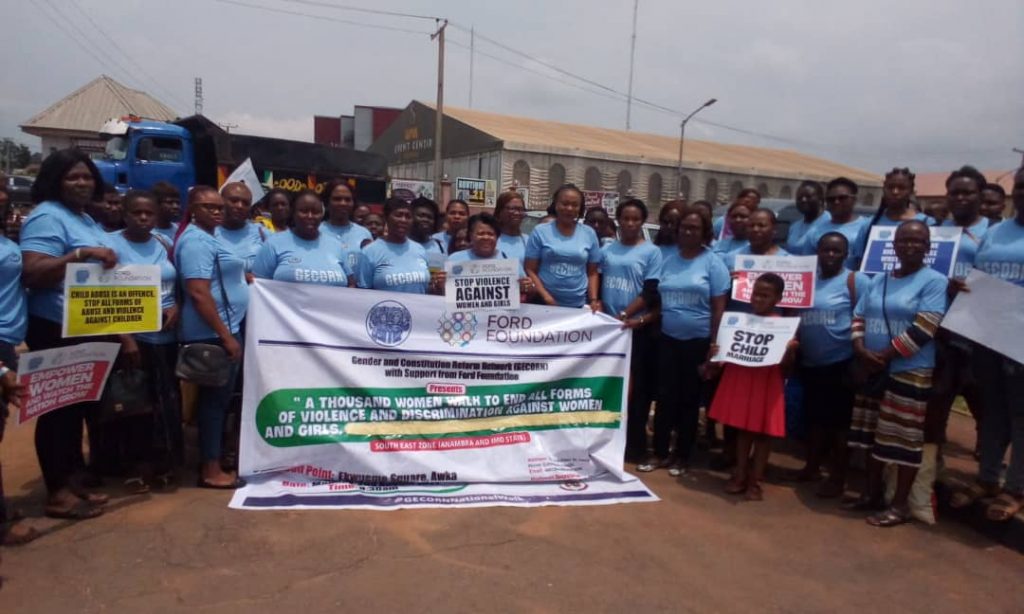 Constitutional Reform: GENCORN Holds Sensitization Walk  In Awka On Women Involvement