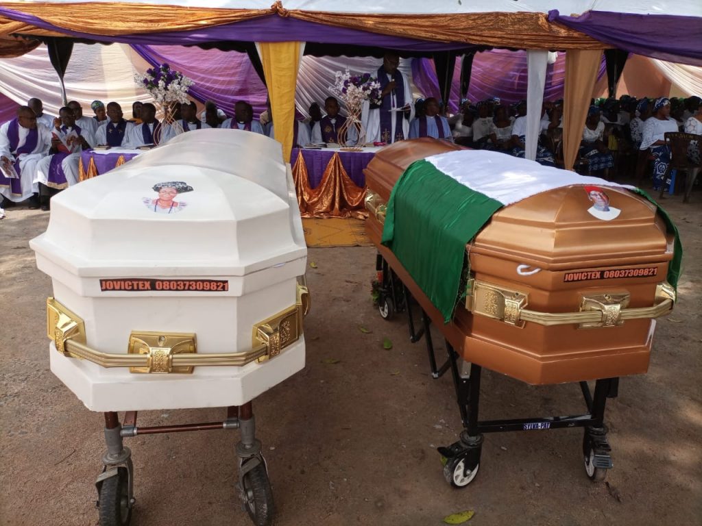 Pioneer Chairman Ekwusigo LG Council Michael Obi, Wife  Buried At Ozubulu