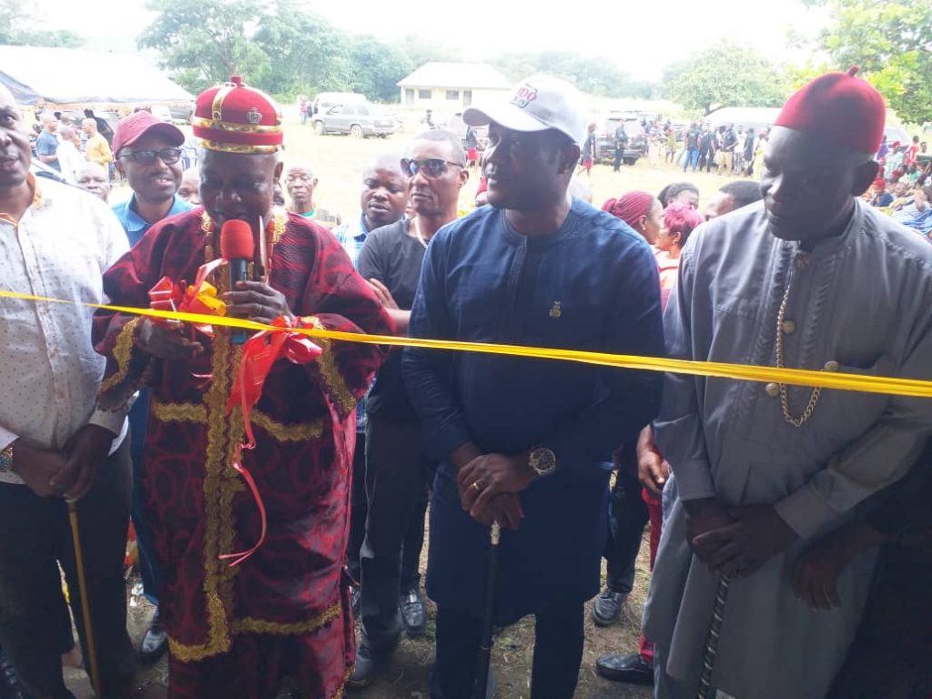 Anambra Assembly Speaker Okafor Builds Classroom Block For Ataka Migrant Fishermen School, Umerum, Ayamelum Council Area