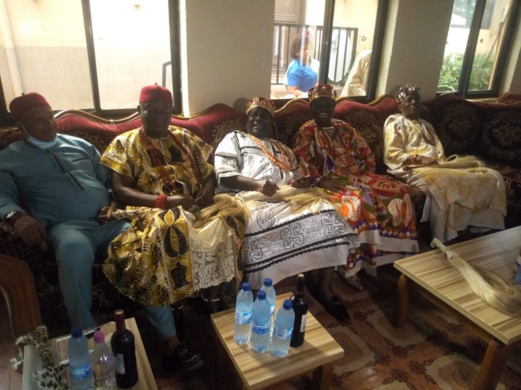 Anambra Central Traditional Rulers Visit Obi Gibson Nwosu Of Awka On Return From Medical Trip Abroad