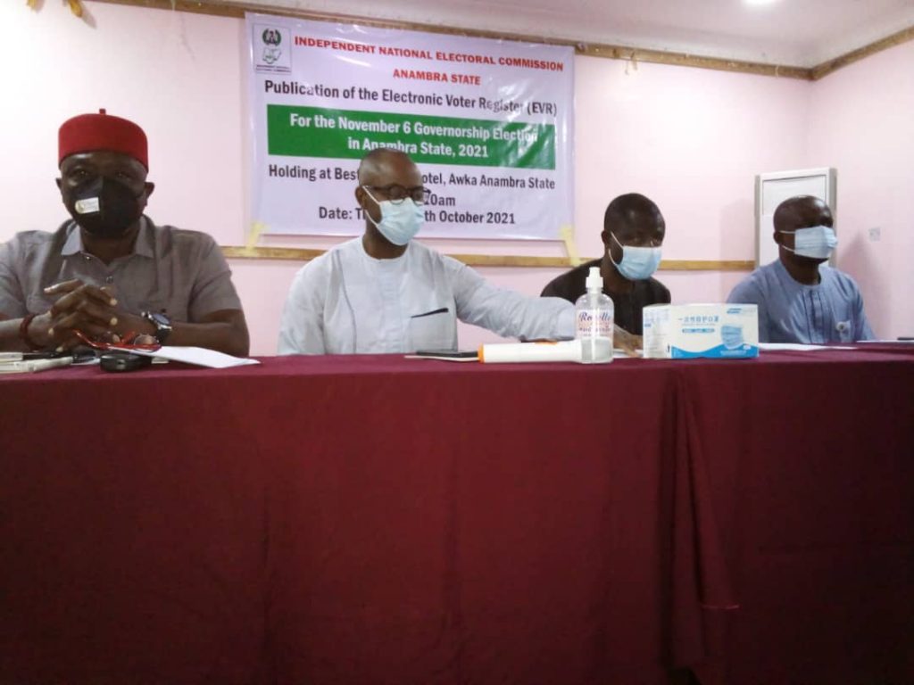 Anambra Governorship Election: INEC Presents Electronic Voter Register In Awka