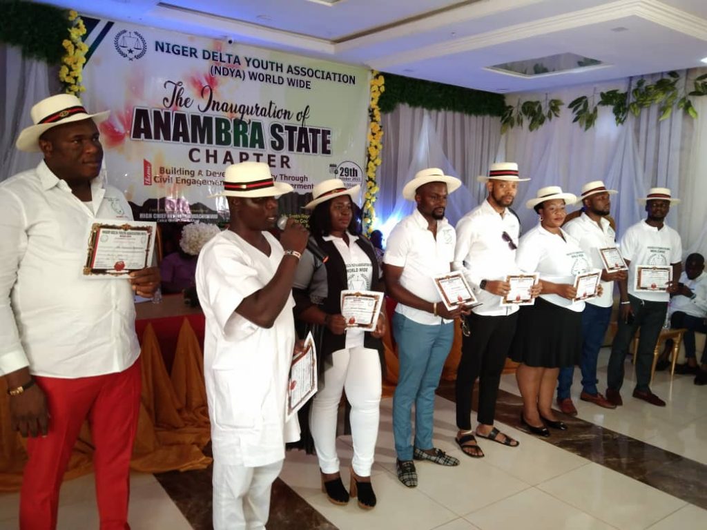 Executive Of Niger Delta Youth Association Anambra Chapter Inaugurated In Awka 