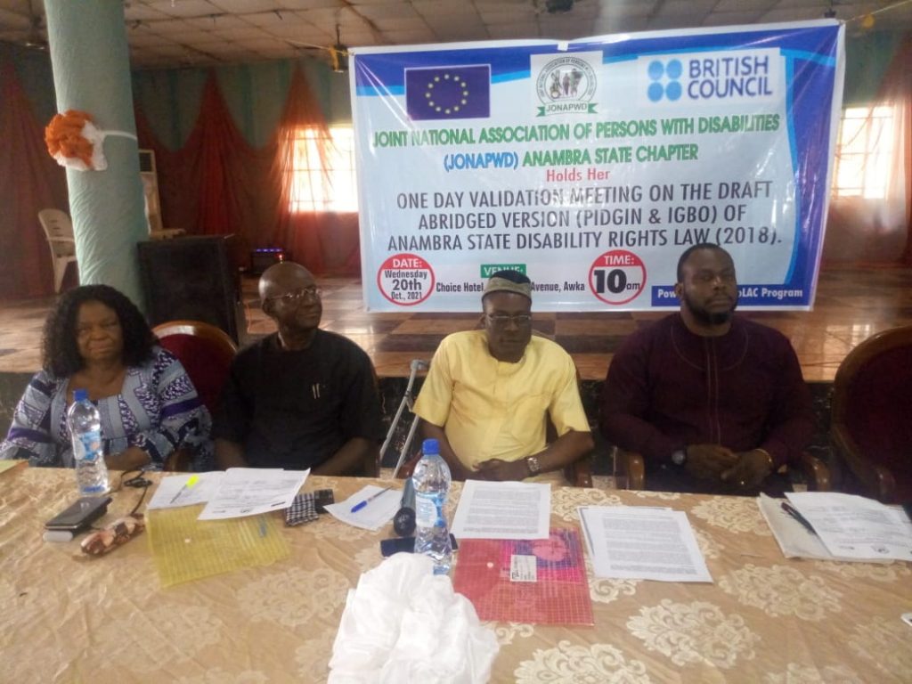 Persons With Disabilities Collaborates With RoLac For Translation Of Disability Right Law In Igbo, Pidgin