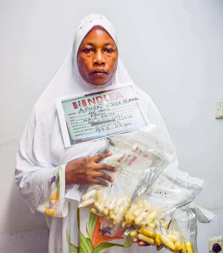 NDLEA Intercepts Saudi Arabia Bound Businesswoman With 80 Plellets Of Cocaine In Abuja