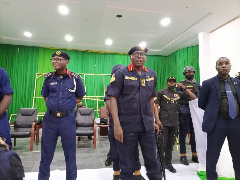 NSCDC  Commandant General Audi Tasks Personnel On Election Duties To Uphold Professionalism