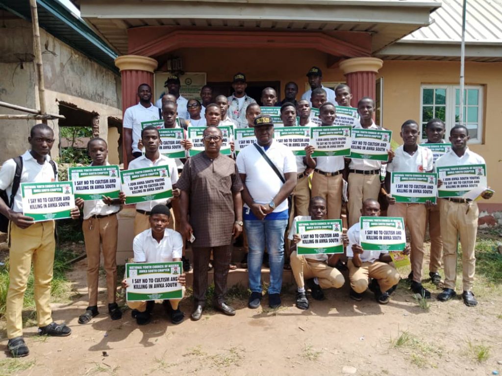 NYCN Takes Sensitization Campaign Against Cultism, Substance Abuse To Schools In Awka South Council Area