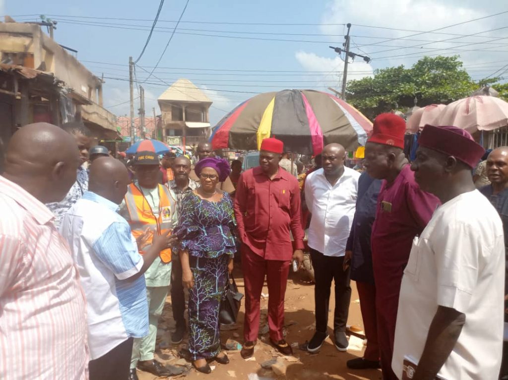 Nkwogbe Ihiala Market Fire: Panel  Members Visit  Market