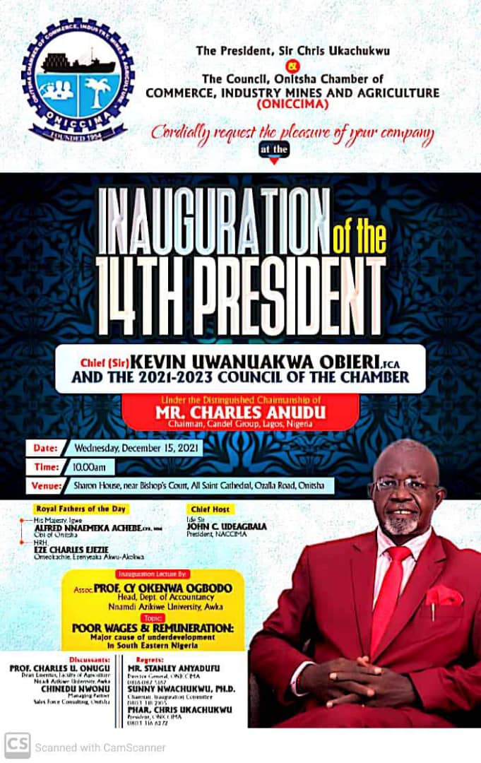 Commentary: Inauguration Of Sir Kevin Obieri As The 14th President Of Onitsha Chamber Of Commerce And Industry