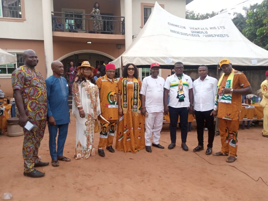 Governorship Election Victory Celebration: Woman Leader Soludo Support Group Dunukofia Council Area Mrs Anusi Hosts Members At  Ukwulu