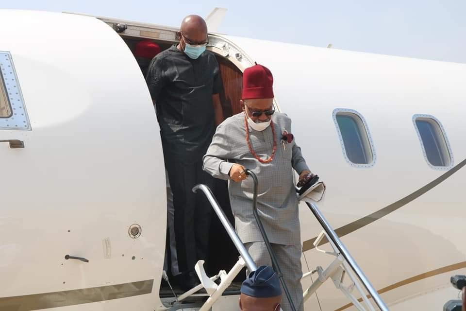 Presidential Jet Lands At Anambra International Cargo And Passenger Airport Umueri