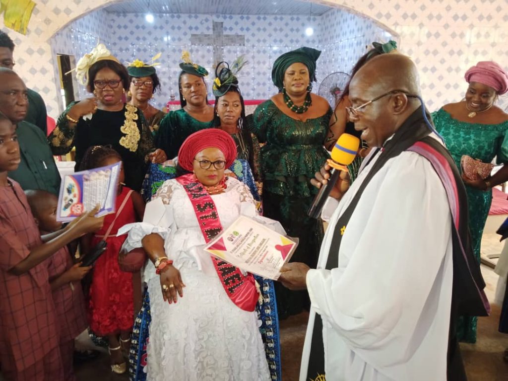 Saint Michael And All Angels Anglican Church Nibo Honours Mrs Okonkwo For Contributions To Church Development, Divine Service