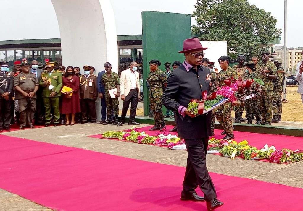 Armed Forces Remembrance Day:  Obiano Lays Wreaths At Alex Ekwueme Square Awka