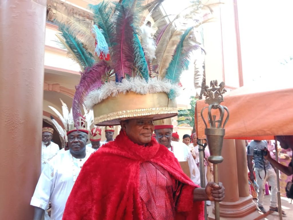 Igwe Agbala Of Uke Idemili North Council Celebrates 2021 Ofala Festival 