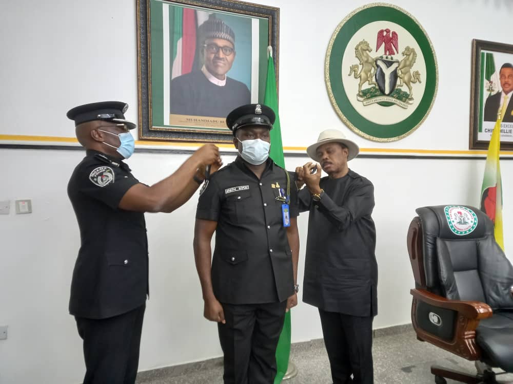 Obiano Decorates His  Newly Promoted ADC Eke, Tasks Police Personnel On Professionalism