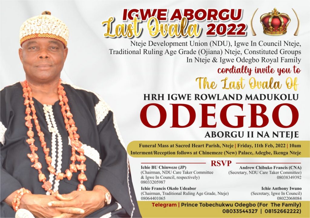 Commentary: Profile Of Igwe Rowland Madukolu Odegbo