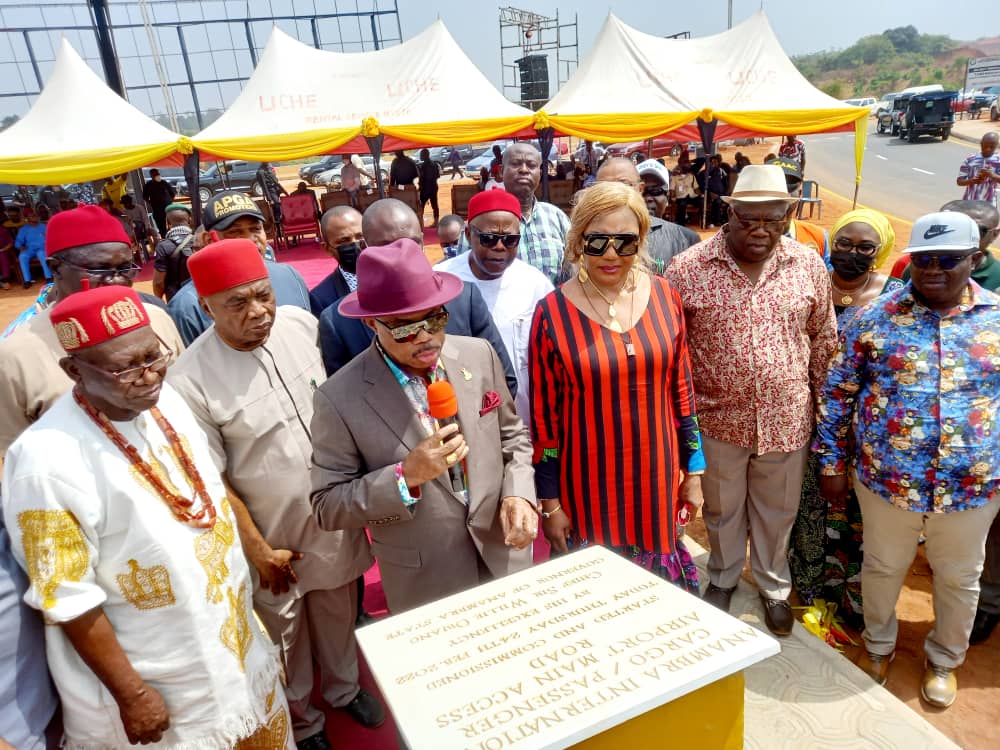 Obiano Inaugurates  Dual Carriage  Anambra International Passenger And Cargo Airport Road