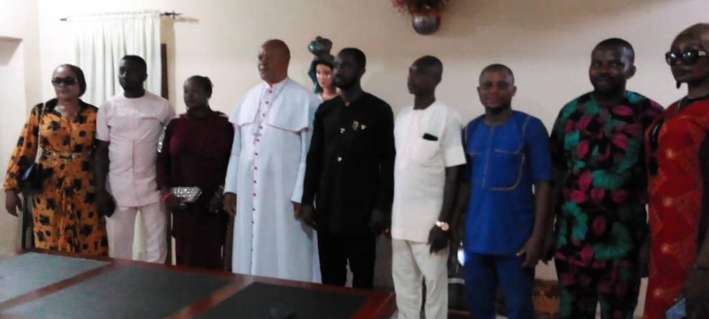 Anambra NUJ Council Visits Bishop Okoye Of Nnewi Catholic Diocese, Assures Of Partnership