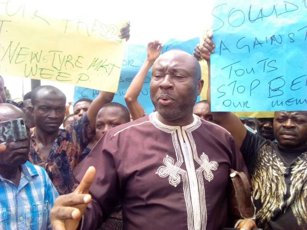 New Tyre Dealers  Traders Nkpor  Send SOS To Govt, Protest Disappearance Of  Chairman, Extortion