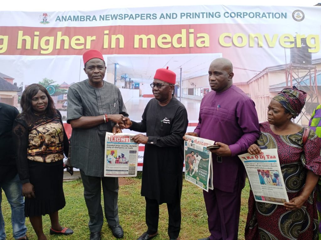 Anambra Information Commissioner, Nwosu Visits Anambra Newspapers Printing And Publishing Corporation, Assures Of Repositioning Establishment