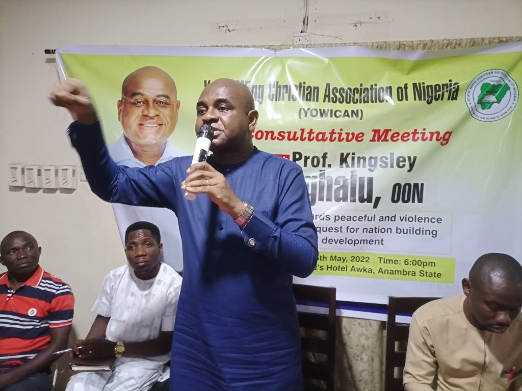 2023 :  ADC Presidential Aspirant Moghalu Holds Consultative Meeting With CAN Youth Wing  In Awka