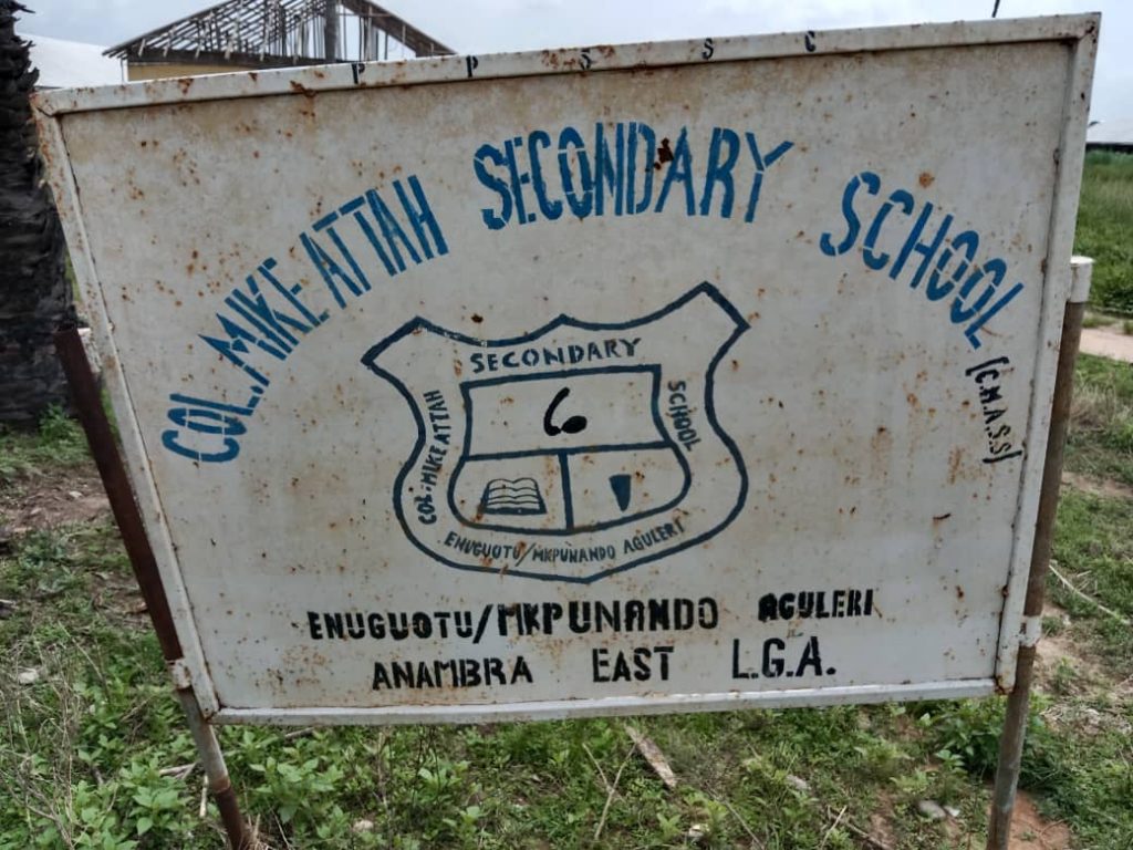 Federal Lawmaker Obidigwe Gives Tuition Free Education   Colonel Mike Attah Secondary School Students , Mkpunando, Enugwu-Otu Aguleri, Anambra East