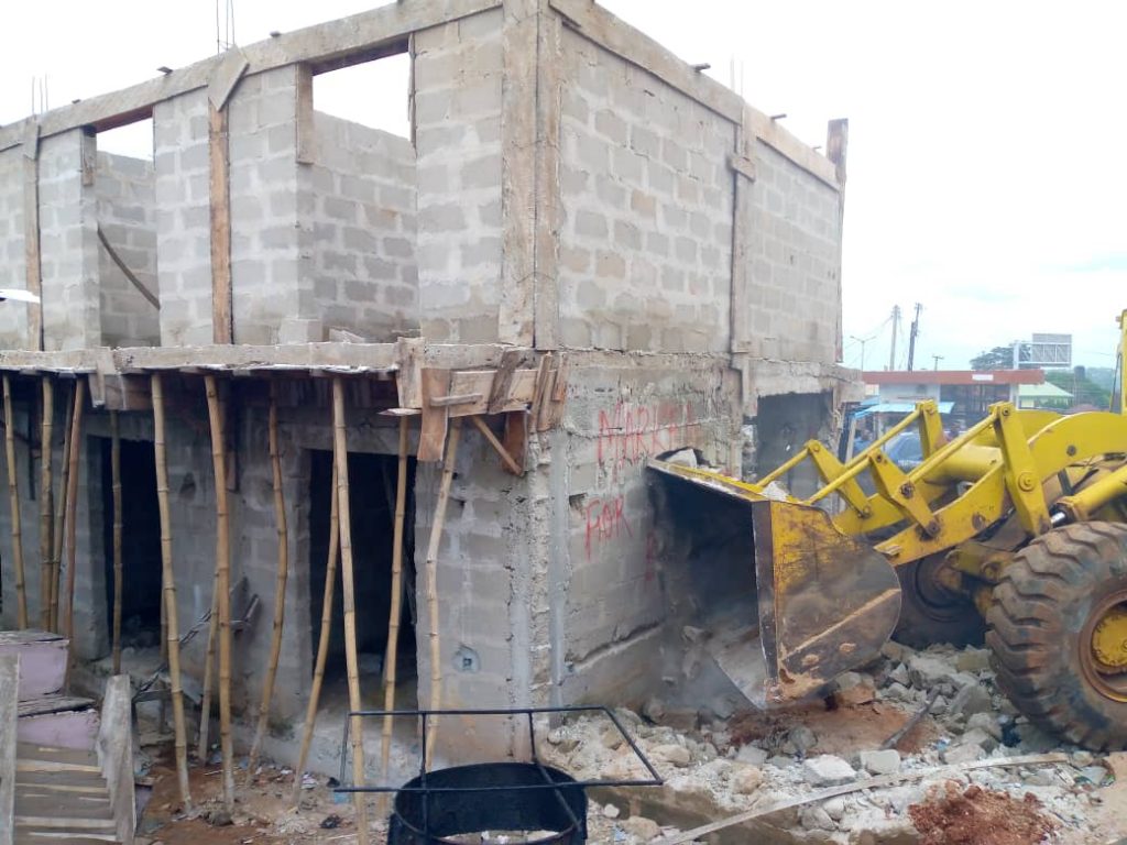 ACTDA Removes Illegal Structures On Govt Property At Enugwu-Agidi, Njikoka Council Area