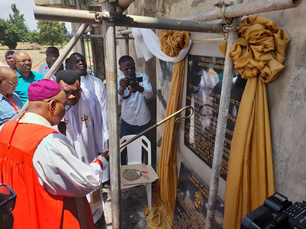 Archbishop Ibezim Lays Foundation Stone Of Mount Zion International Retreat And Resource Centre  Awka