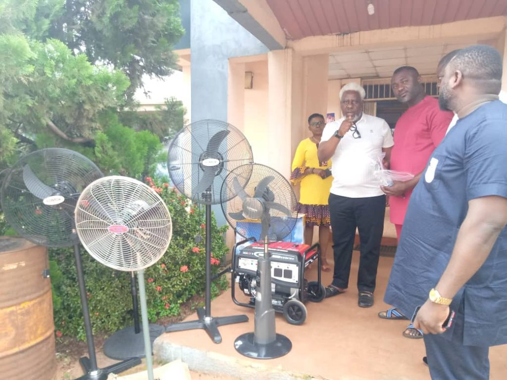 Philanthropist  Uche Okonkwo Donates Power Generator, Fans To ABS