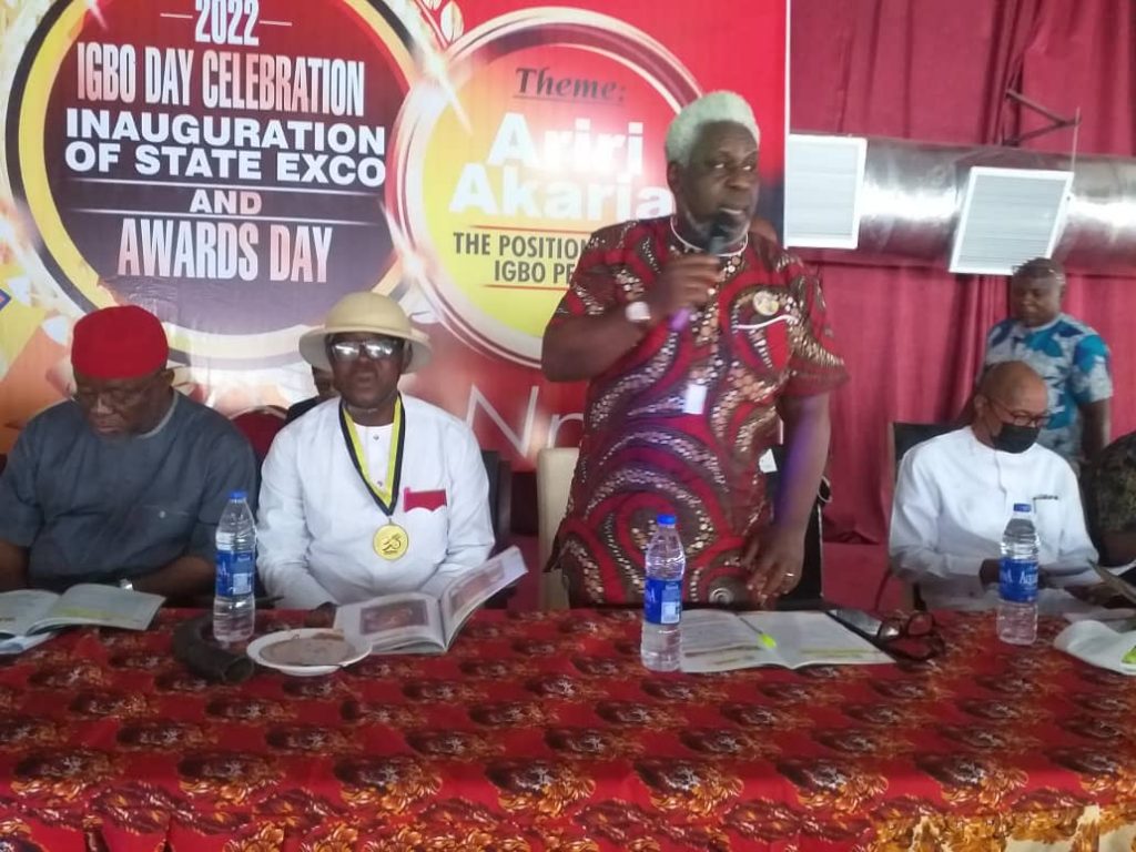 Ọhaneze Ndigbo  Holds 2022 Igbo Day Celebration, Award Ceremony In Awka