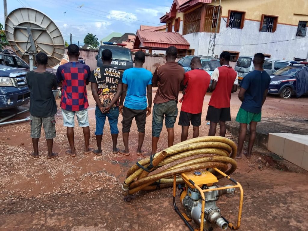 NSCDC Anambra Command Arrest 8 Suspects For Transporting, Transloading Adulterated Petroleum Products